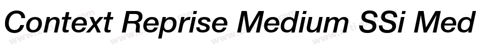 Context Reprise Medium SSi Medium Italic字体转换